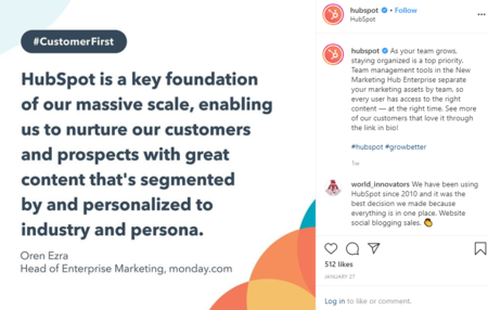 HubSpot Instagram